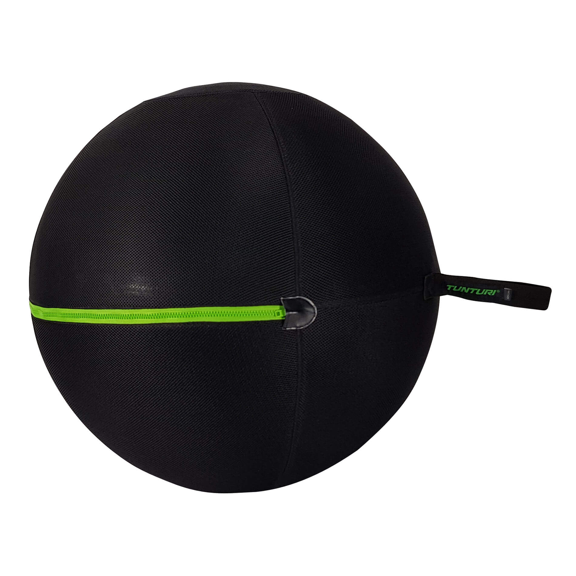 Gymball Cover With Green Zipper