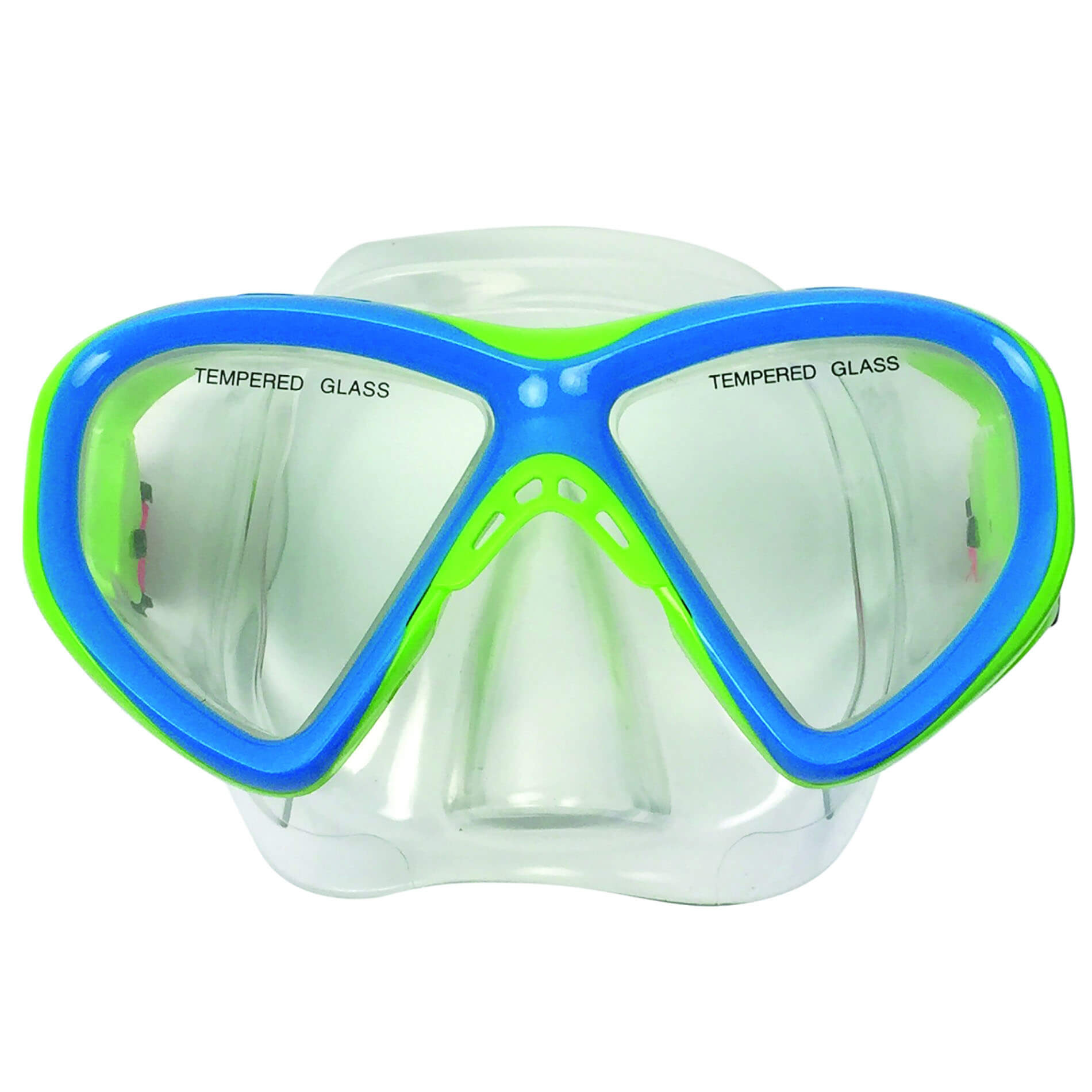 Diving Mask Junior Siliter Blue/Green