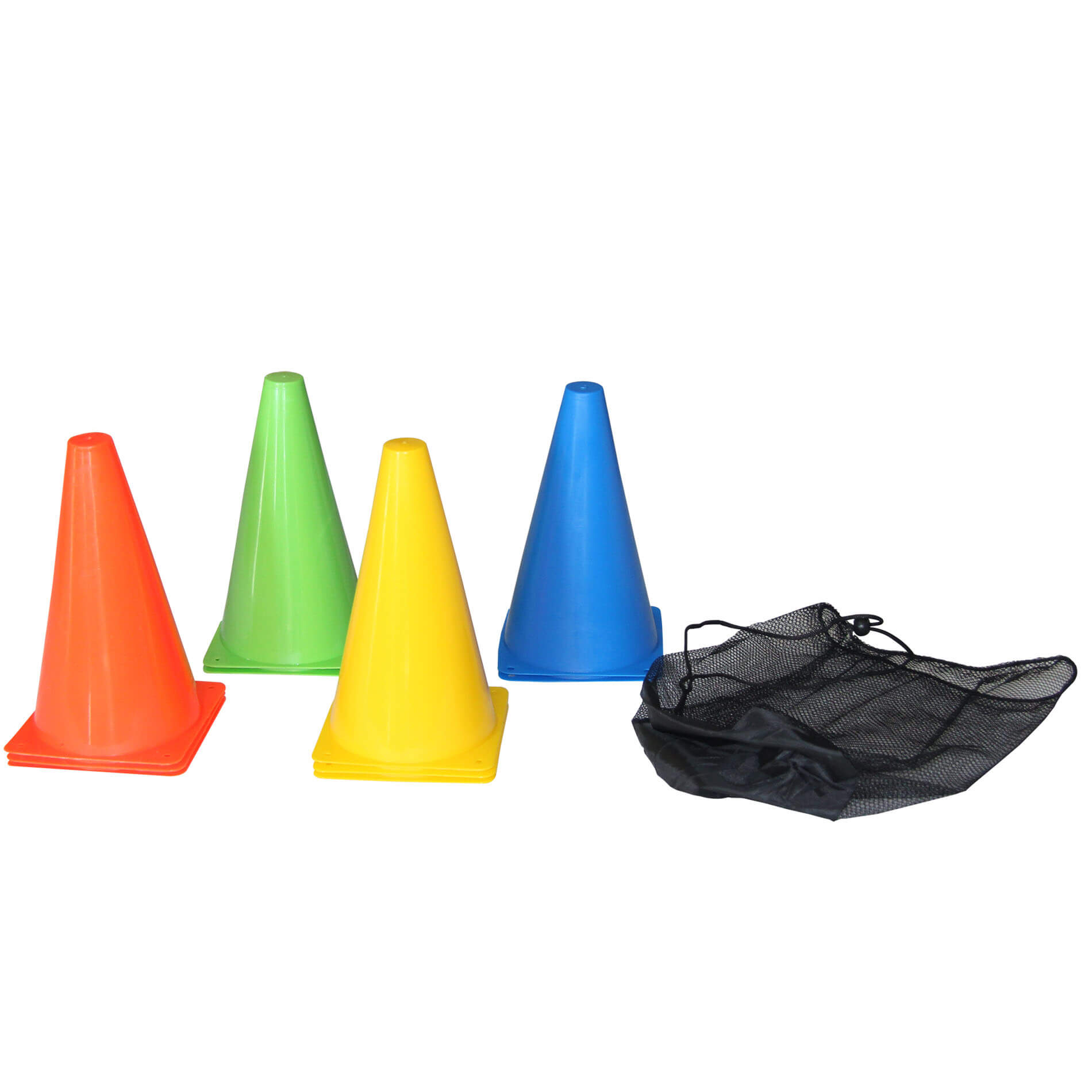Training Cone Set, 10pcs, 23cm, Multicolor